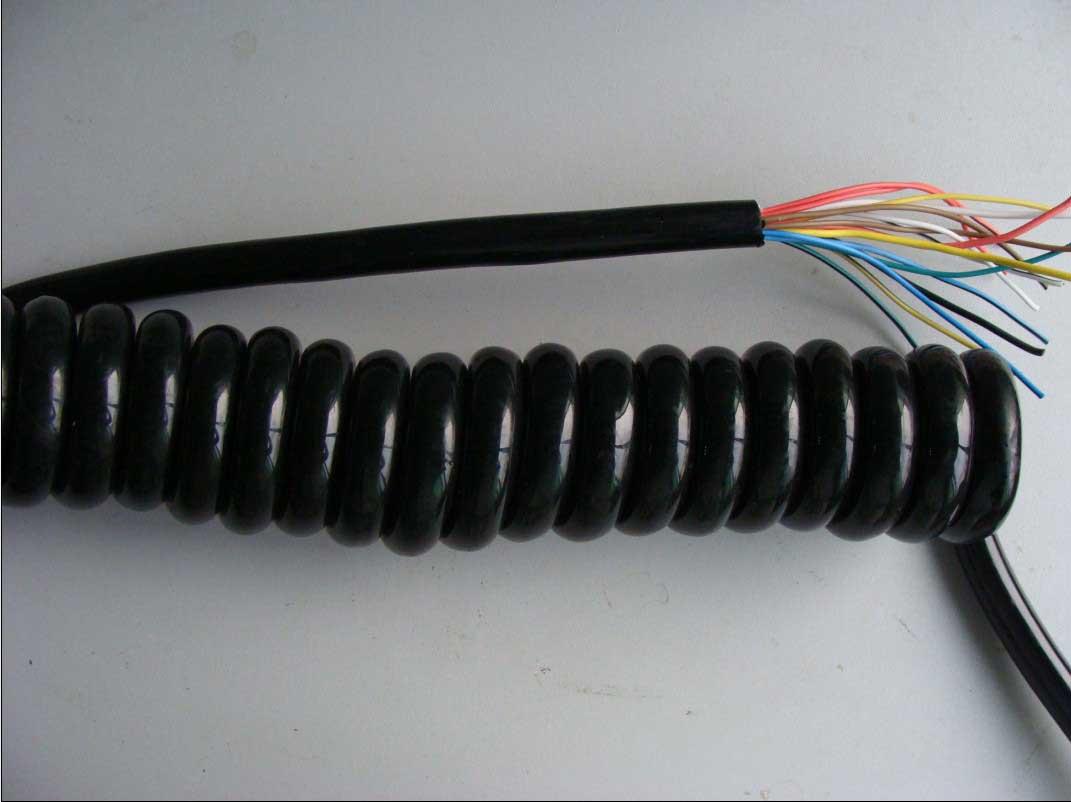 TPU螺旋动力电缆 螺旋电源电缆