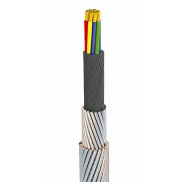 W3F46P-8.00mm三芯氟塑料F46双钢丝铠装承荷探测电缆